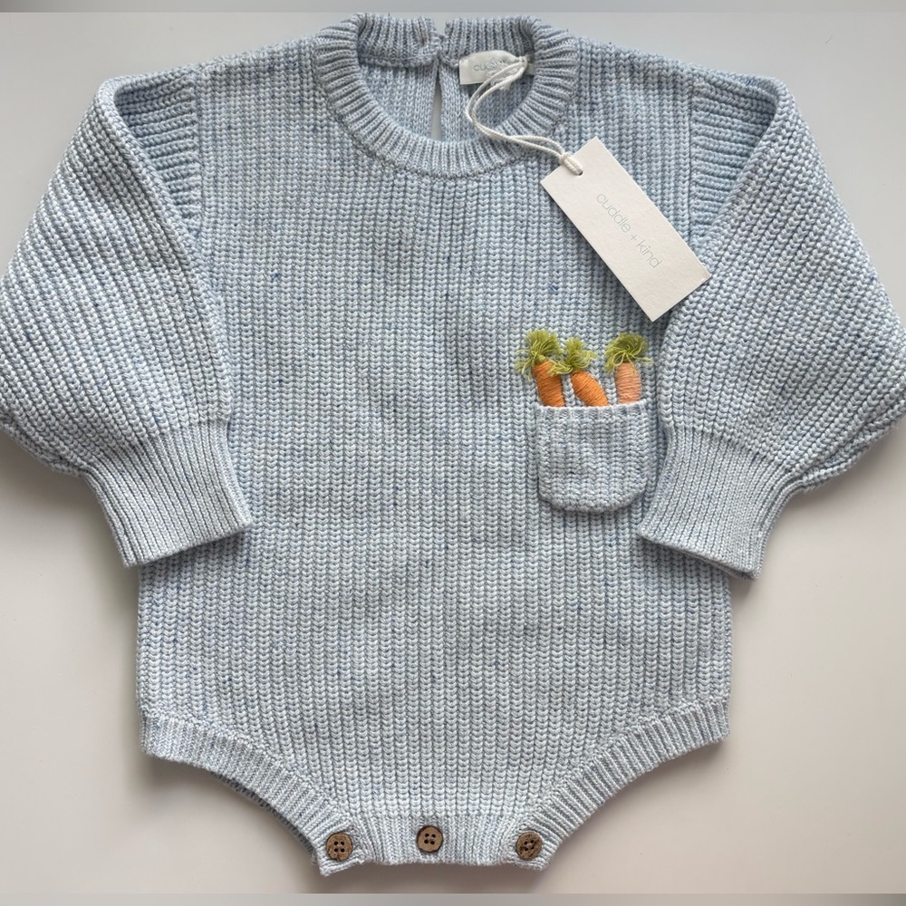 Cuddle & Kind Knit Bodysuit with Carrots
